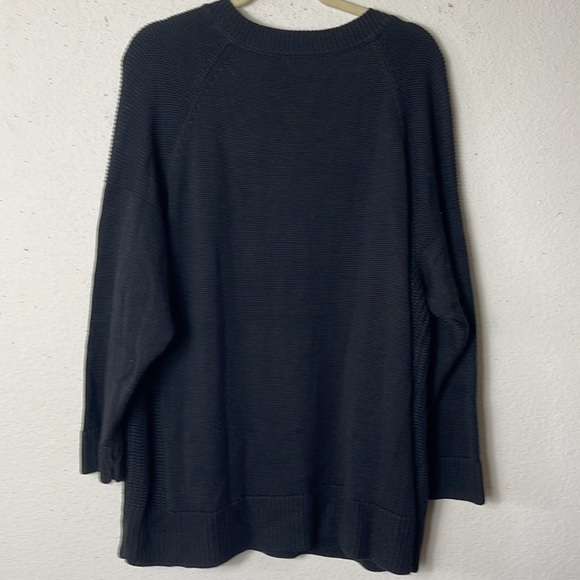 Calvin Klein Plus Lace-Up Sweater (Black, 2X) - Picture 5 of 5